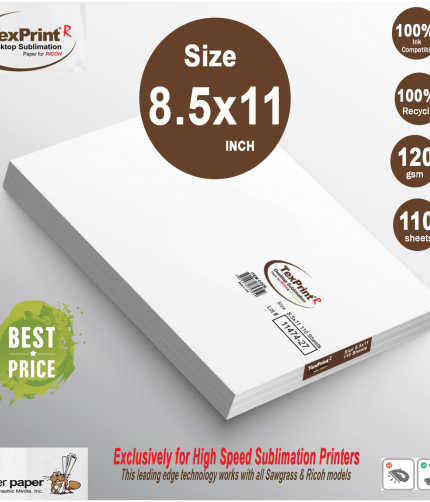 Texprint R sublimation paper 8.5x11 - 120g-110 sheets