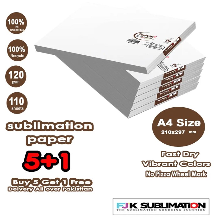 A4 sublimation paper ad Pakistan 1080x1080