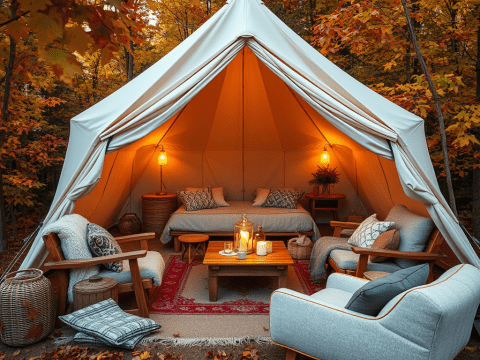 public park in autumn