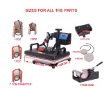 8 in 1 Heat Press Machine, 12*15in