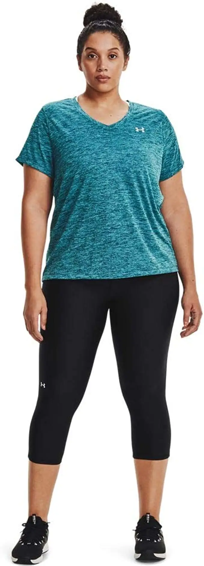 Under Armour Women's HeatGear High Waisted No Slip Ankle Leggings 002 Under Armour Women's HeatGear High Waisted No Slip Ankle Leggings