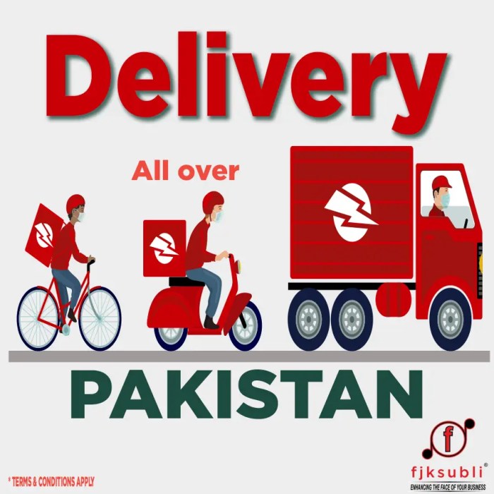 DELIVERY ALL OVER PAKISTAN