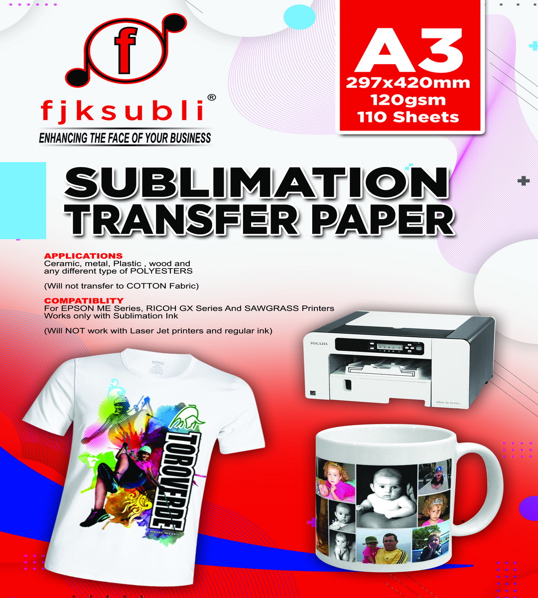Sublimation paper A3 size