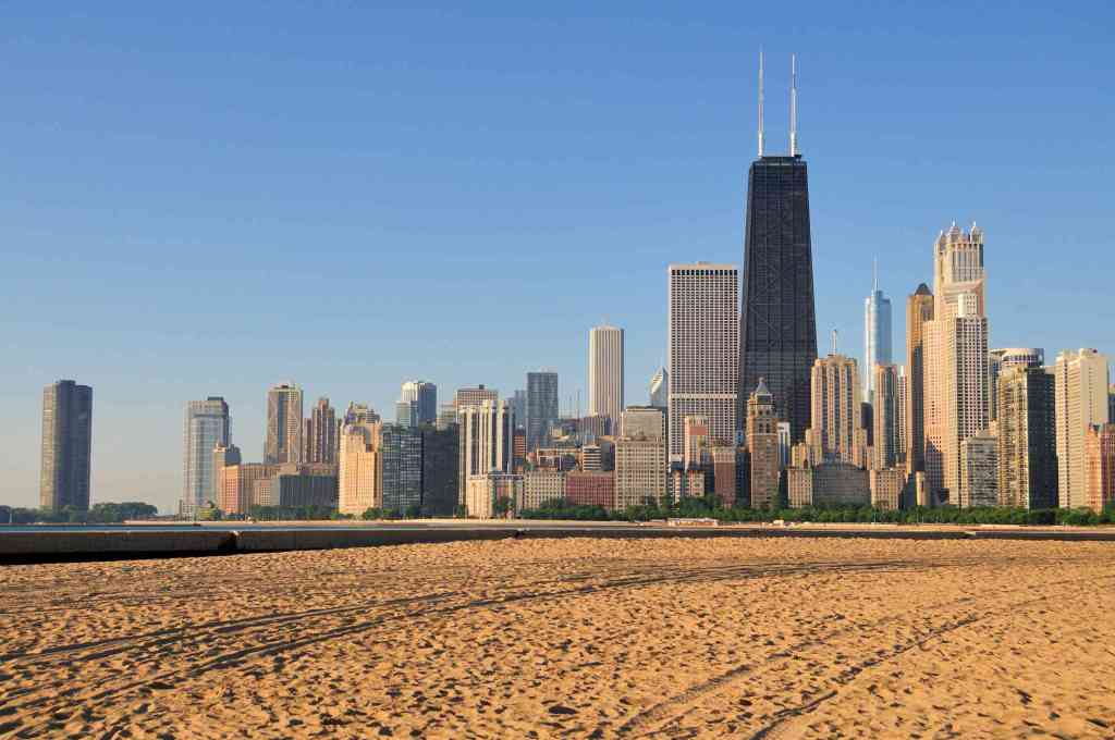 North avenue beach in Chicago