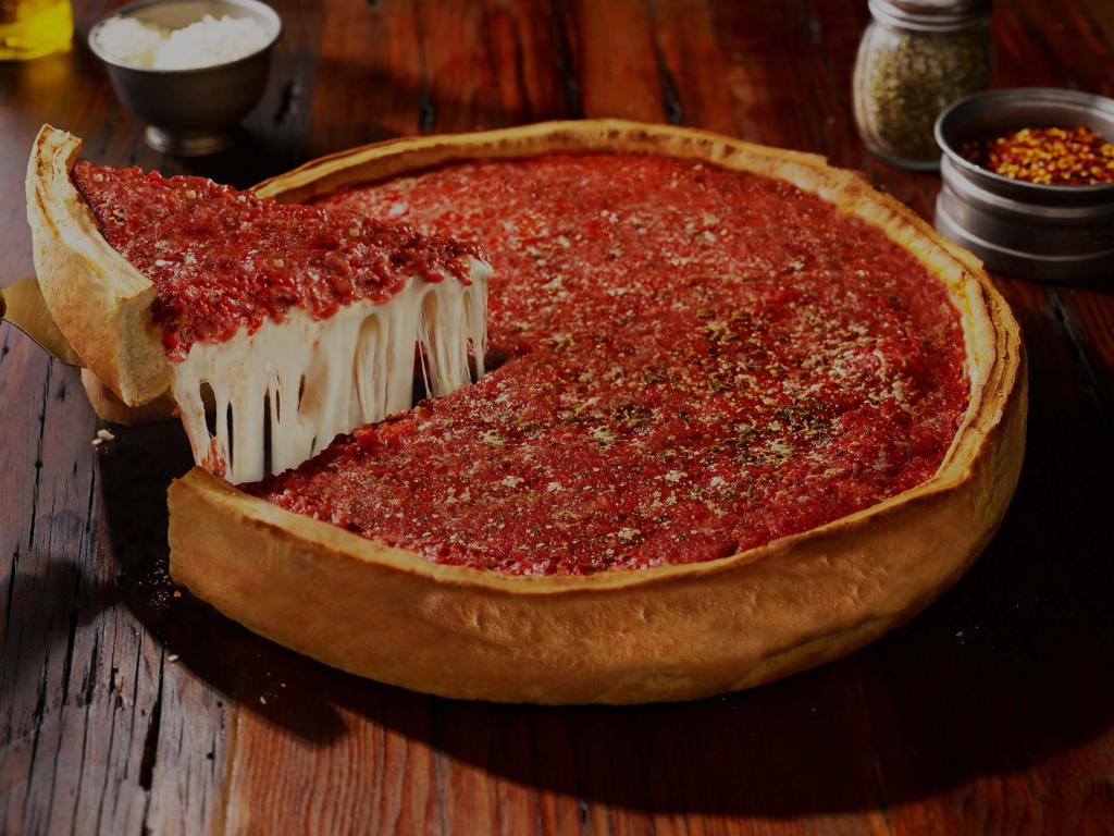 Deep-dish Pizza: Lou Malnati's, Giordano's, and Gino's East