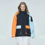 MARKERWAY Women's Colorblock Snow Jacket 002