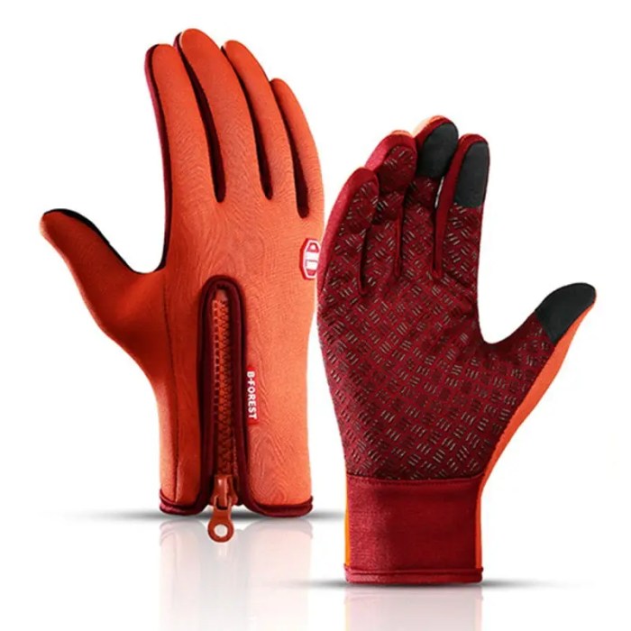 Markerway winter gloves - orange Markerway winter gloves - orange
