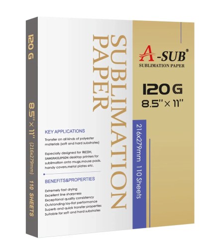 A-Sub sublimation paper 8.5x11 _ 120gsm