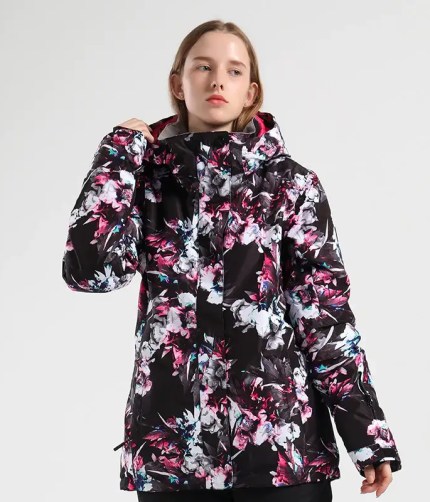 MARKERWAY Women's Winter Mountain Snowboard Jacket - black