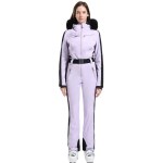 MARKERWAY Women's Classic Faux-Fur Trim Dawn Ski Suit 002