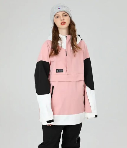 Women's Colorblock Anorak Snow Jacket_1
