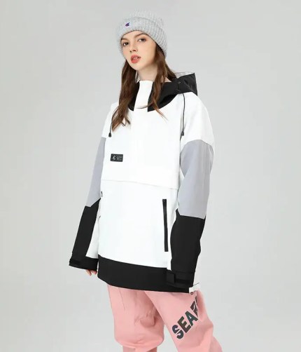 Women's Colorblock Anorak Snow Jacket_4
