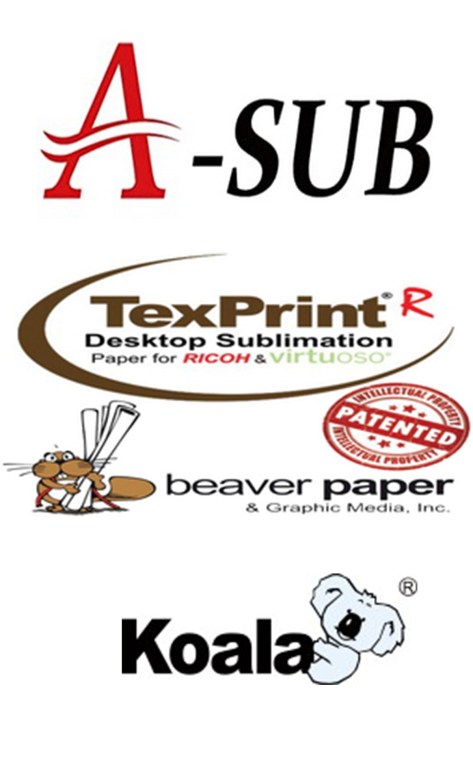 Sublimation paper supplier logos