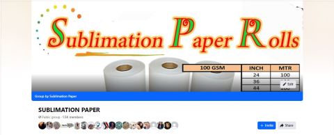 SUBLIMATION PAPER ROLLS FB GROUP