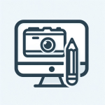 Content SEO and authority building icon – SEO blogging and optimized content