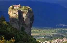 Meteora is a rock formation in Greece