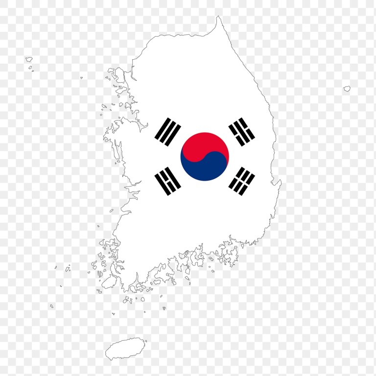 South Korea png map sticker