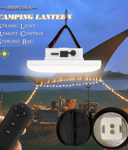 3500mAh remote control rechargeable LED magnet camping lantern.