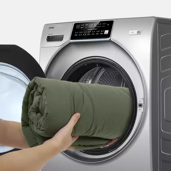 Side profile of the thick cushioned sleeping pad showing its supportive padding for outdoor camping.