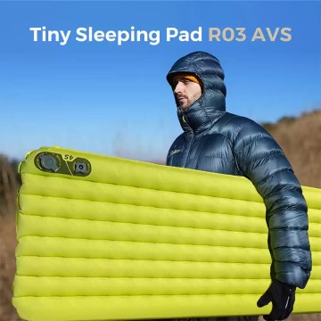 ultralight inflatable sleeping pad UK camping mattress green design
