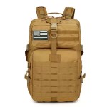 Side view of the foldable bag showing a water bottle in the mesh pocket.