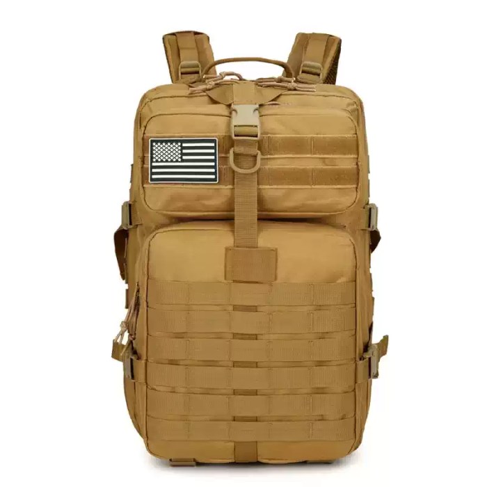 Side view of the foldable bag showing a water bottle in the mesh pocket.