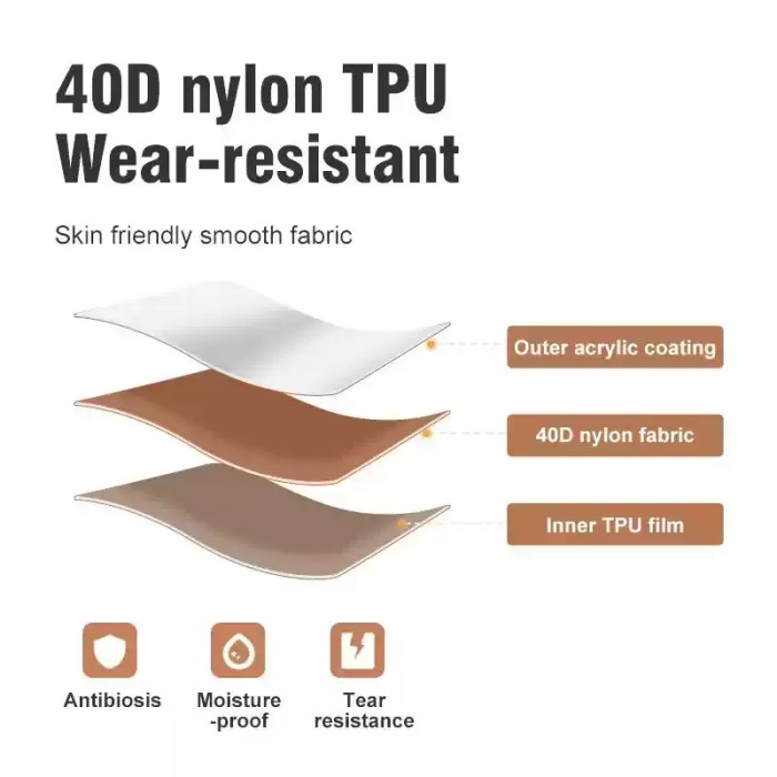 Thicken sleeping pad rolled up tightly and stored in its matching green carry bag with a drawstring.