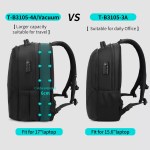 Back view of the schoolbag showing the hidden anti-theft pocket and luggage strap.
