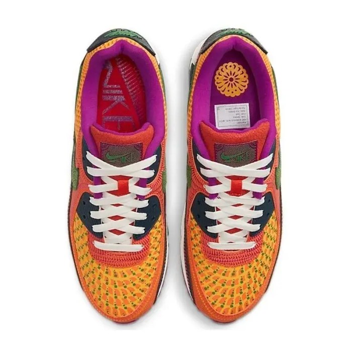 Nike Air Max 90 AirMax Dia de los Muertos Running Shoes Classic