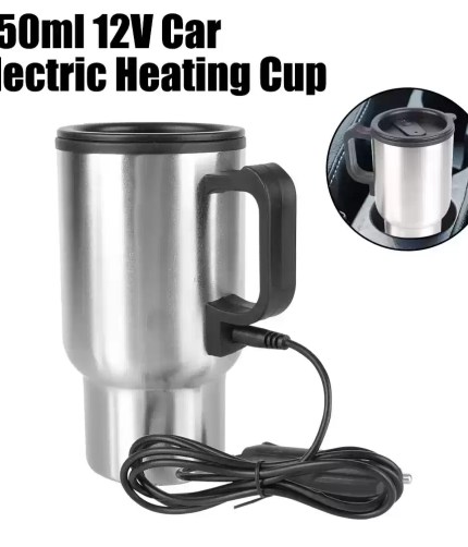 Compact electric heating mug for backpacking and travel missions.