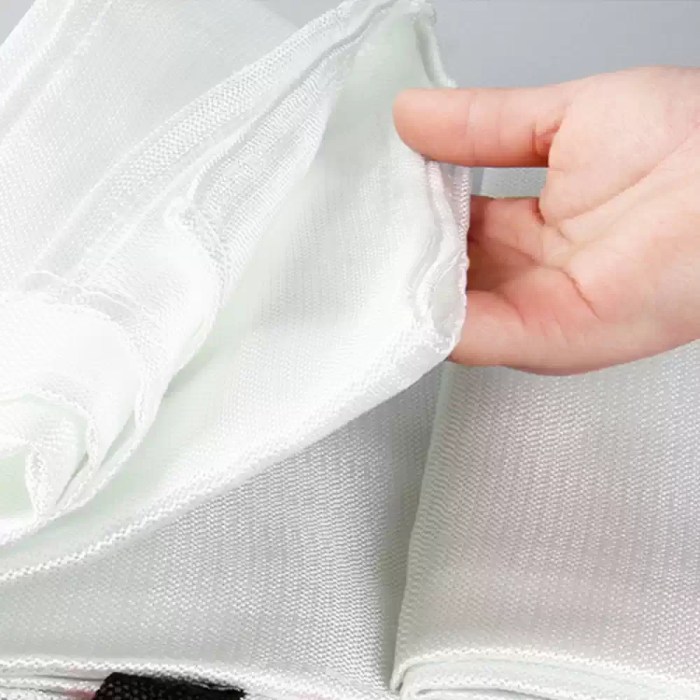 1M x 1M emergency fiberglass fire blanket used for safety on a nature hike.