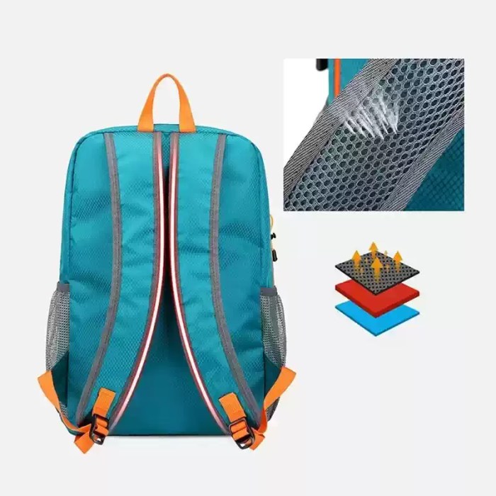 Waterproof climbing rucksack for outdoor sports.