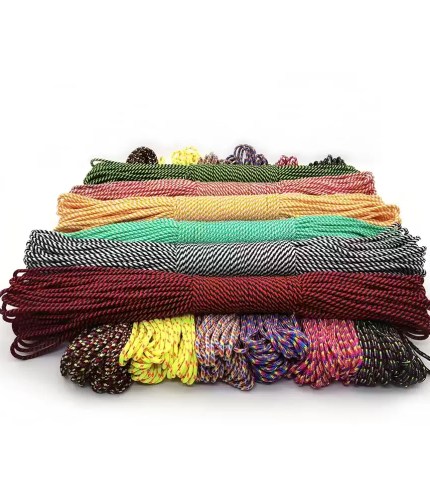 100-meter spool of 3mm solid parachute cord in a tactical olive green color.