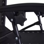 utsunny 3pcs Folding Zero Gravity Chairs Sun Lounger Table Set – Black