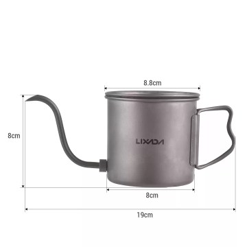 Compact 400ml camping pot for travel and hiking missions.