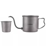 400ml titanium coffee pour over kettle with gooseneck spout.