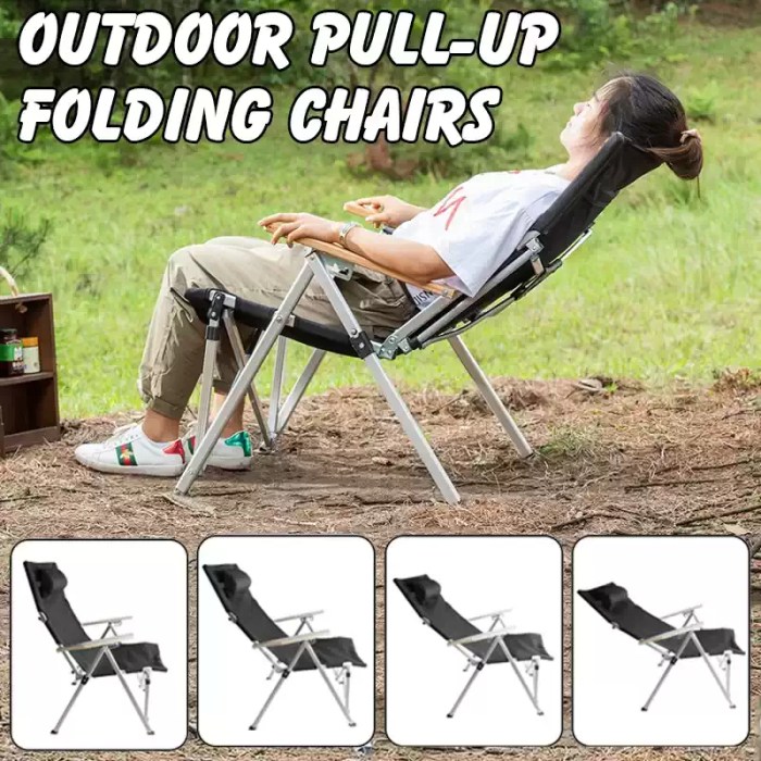 Reclining outdoor lounge chair showing 5-position adjustment.