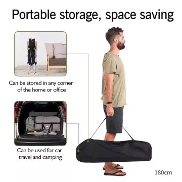 Portable folding camping chair with carry bag for easy storage and travel