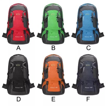 Waterproof climbing pack in blue