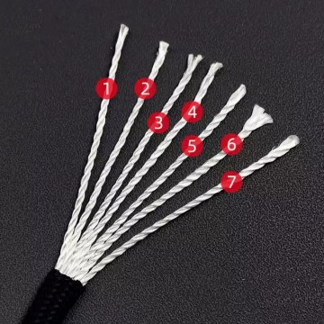 Using the 4mm parachute rope to secure a hiking tent in windy conditions.