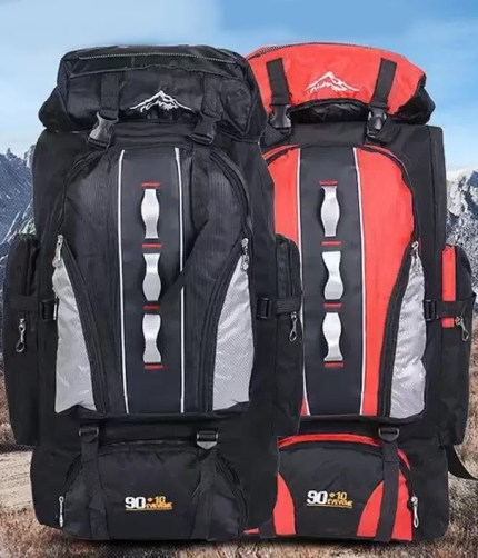90L waterproof hiking camping backpack.