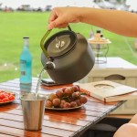 Versatile camping stovetop kettle for UK campers enjoying morning brews at the campsite or on coastal trails.
