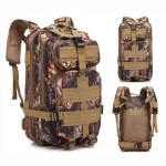Padded breathable mesh back and ergonomic shoulder straps on tactical backpack.