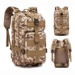 Water resistant high-density fabric construction on 25L tactical pack UK.