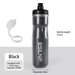 Bicycle water bottle 710ML with a high-flow squeeze valve.
