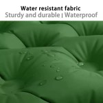Water-resistant test on the flocked surface of the double inflatable dot mattress.