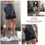 FJK Camping Gear athletic training shorts featuring a secure inner phone pocket and comfortable, quick-dry performance fabric.