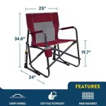 Outdoor folding camping chair made from high quality aluminium metal