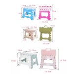 Lightweight plastic folding camp stool for kids in blue