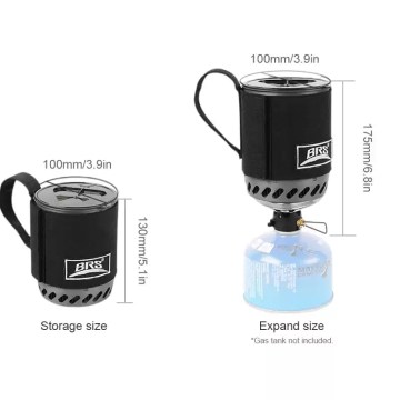 Integrated heat collecting camping stove dimensions 